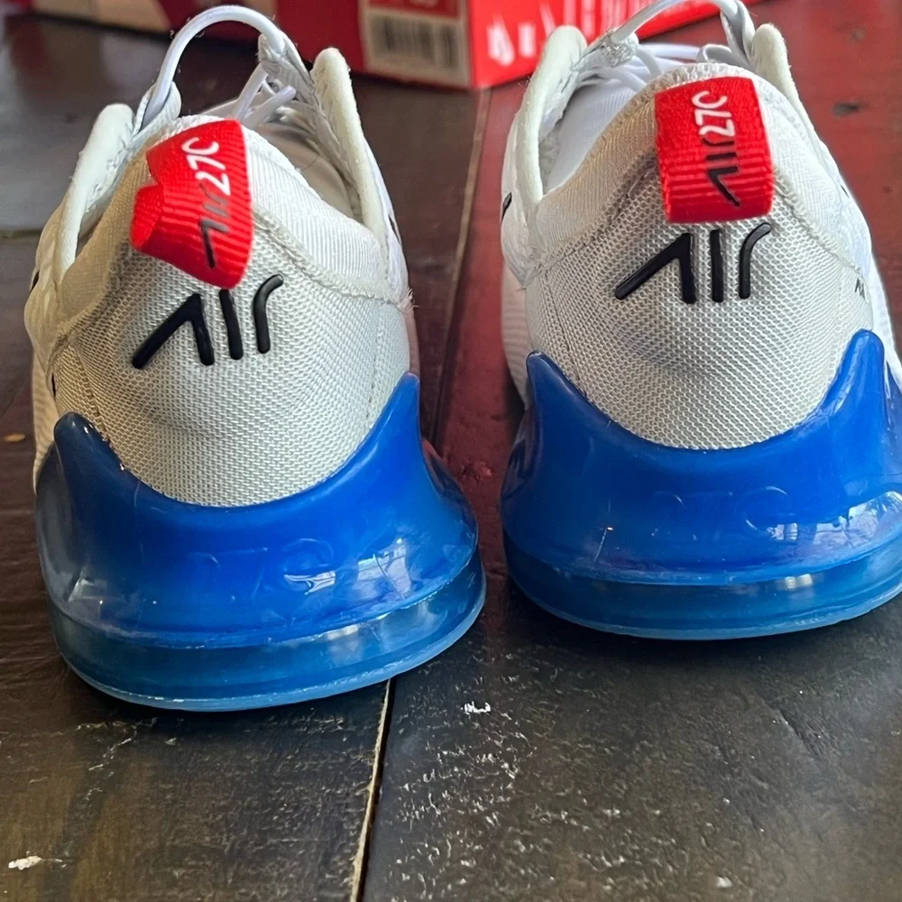 Nike Kids' White and Red Sneakers